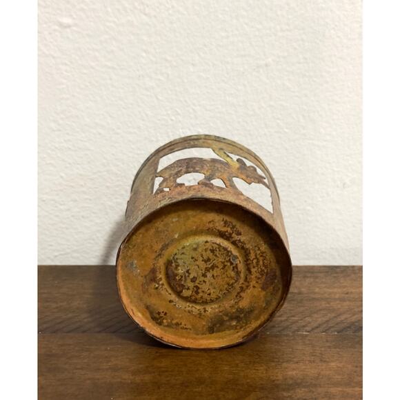 Rustic, Metal, Moose, Cutout, Distressed, Votive, Candle Holder, Cabin Decor - Picture 6 of 8